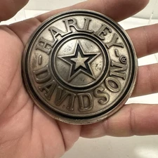 Vintage 1980s Harley Davidson Star Belt Buckle