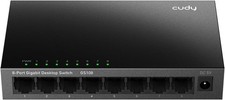 8 Port Gigabit Switch Unmanaged Metallgehäuse Desktop lüfterlos
