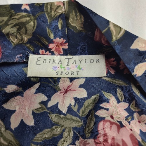 Erika Taylor Sport women's medium bathrobe floral Boho kimono belted long - Picture 8 of 10