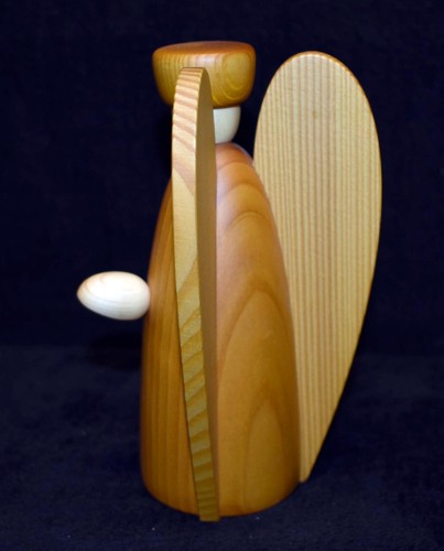 Björn Köhler Krippe Verkündungsengel 16cm gelb Erzgebirge Holzfigur - Bild 2 von 3