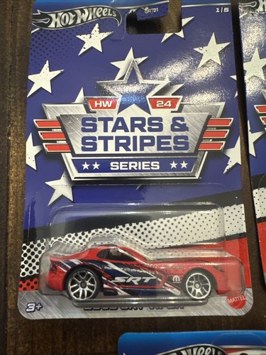 2024 Hot Wheels Stars And Stripes Series 1Walmart Exclusive Complete set ๐ - Picture 2 of 6