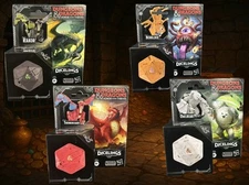 D&D Dicelings Figures – Rakor, Owlbear, Themberchaud, Beholder – New Sealed