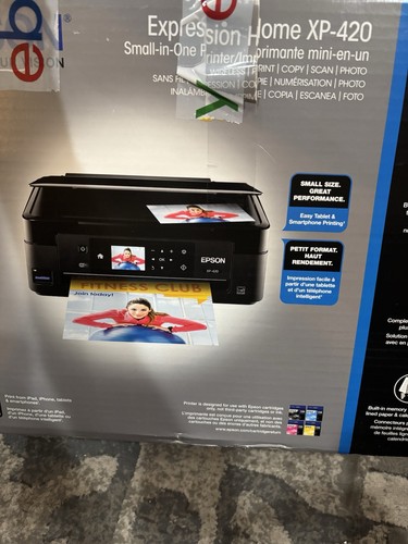 New-Open Box.Epson Expression Home XP-420 All-in-One Printer - Copy, Scan, Photo - Picture 3 of 5
