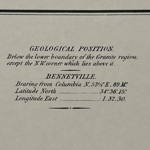 Antike Karte von 1825 - Marlborough County, South Carolina (nachgedruckt 1980) 14,5”x11” - Bild 3 von 11