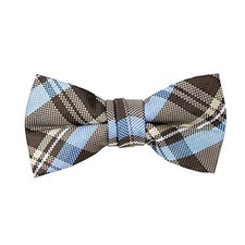 Boy's Tartan Plaid Woven Bow Tie