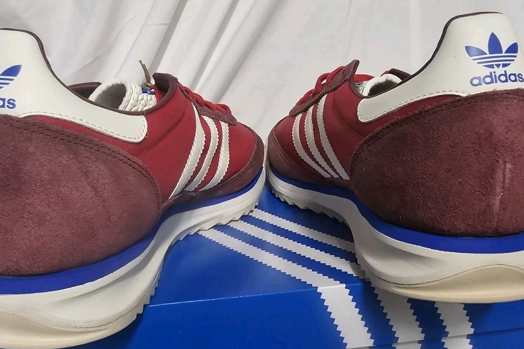 Adidas Originals SL 72 RS Shoes Shadow Red White JI1280 Men Size 11.5 New Defect