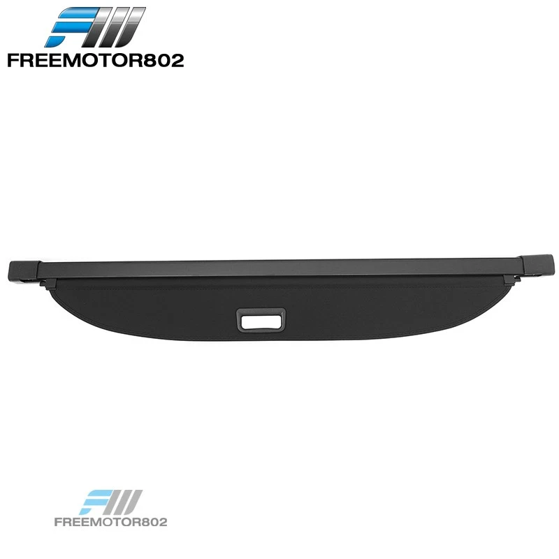 Cubierta de carga de seguridad retráctil trasera negra Fit 07-17 Jeep Compass Patriot Foto 2 de 4