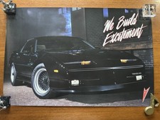 Vintage Pontiac Firebird Trans Am Poster We Build Excitement Promo Dealer 36”x24
