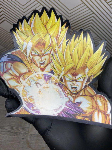 Dragonball Z Gohan & Goku 3D Lenticular Motion Car Sticker Decal Peeker - Picture 4 of 4