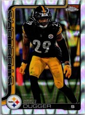 2025 Topps Chrome Kyle Dugger Raywave Refractor #211 Pittsburgh Steelers