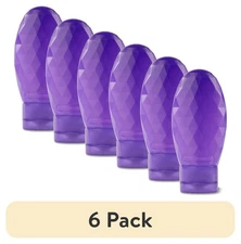 (6 pack) Plastic Travel Tube for Toiletries, Color May Vary, 3 fl oz