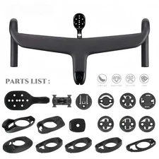  Full Internal Cable Routing Carbon Fiber Road Bicycle Integrated Handlebar