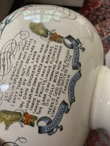 Burgess & Leigh Farmers Arms 12" Punch Bowl, 12 cups , God Speed The Plough - Picture 13 of 23