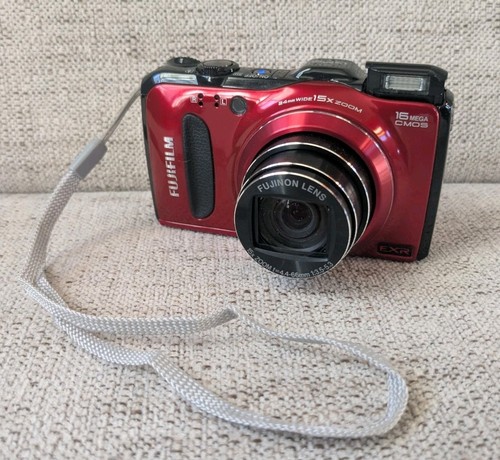 Fujifilm FinePix F Series F550 EXR 16.0MP Camera • Red 16GB SD | TESTED - Picture 2 of 9