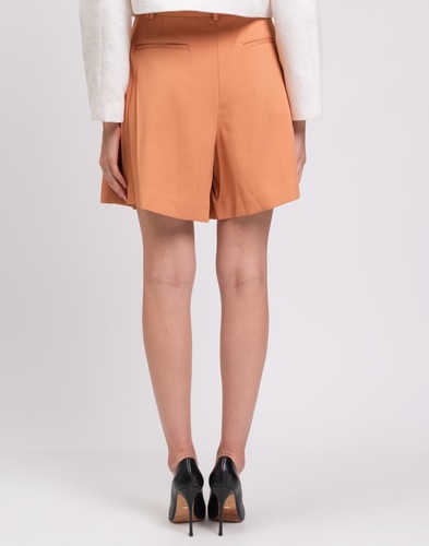PVP €302 ANOTHER TOMORROW Pantalones Cortos Plisados IT42 US6 UK10 M Cinturón Hecho en Italia - Imagen 3 de 6