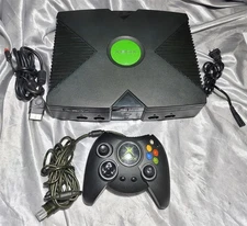 MICROSOFT XBOX VIDEO GAME CONSOLE SYSTEM WITH ORIGINAL FAT CONTROLLER #1