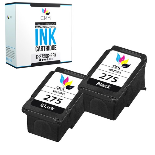 2er-Pack PG-275 schwarze Tinte für Canon 275 - Pixma TR4720 TR4722 TS3520 TS3522 - Bild 1 von 7