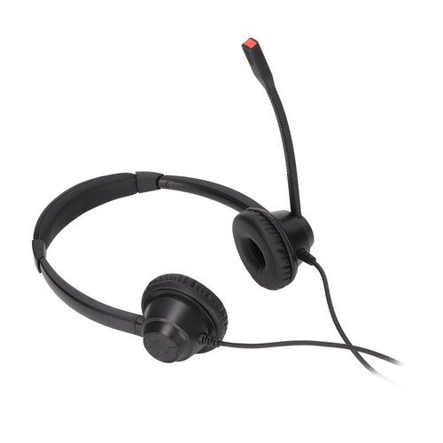 Telephone Headset Noise Reduction Dual 3.5Mm Plug Binaural Business Headphon SPC - Zdjęcie 3 z 12