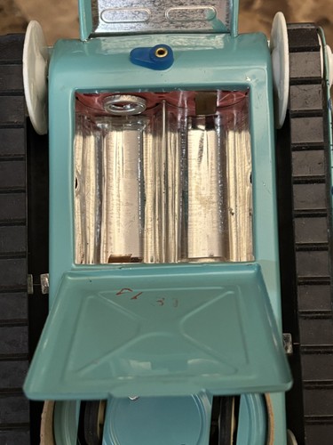 Vintage Gyro Action Space Tank ME091 Battery Operated Tin Toy W/ Box Works - Picture 14 of 23