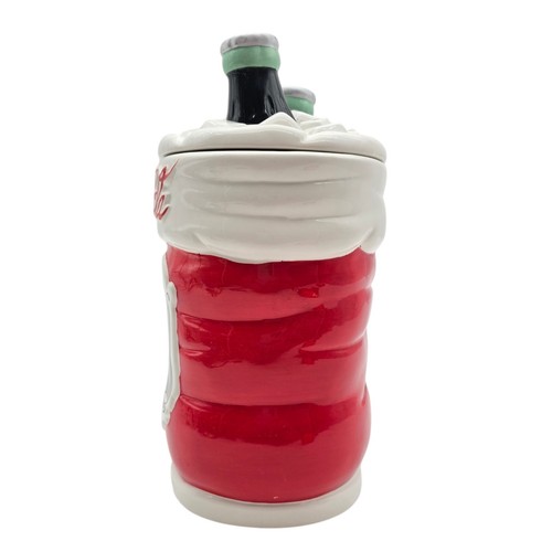 VTG Coca-Cola 75th Anniversary Santa Boot Christmas Cookie Jar With Ice Lid - Bild 7 von 8