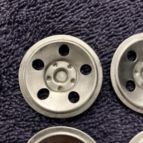 VINTAGE TONKA 1950’s ROUND HOLE HUBCAPS SET OF FOUR #1 - Picture 10 of 13