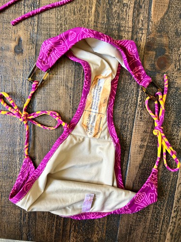 Vintage Y2K Victorias Secret Swim Suit Triangle Bikini Buckle Detail Womens XS/S - Picture 9 of 16
