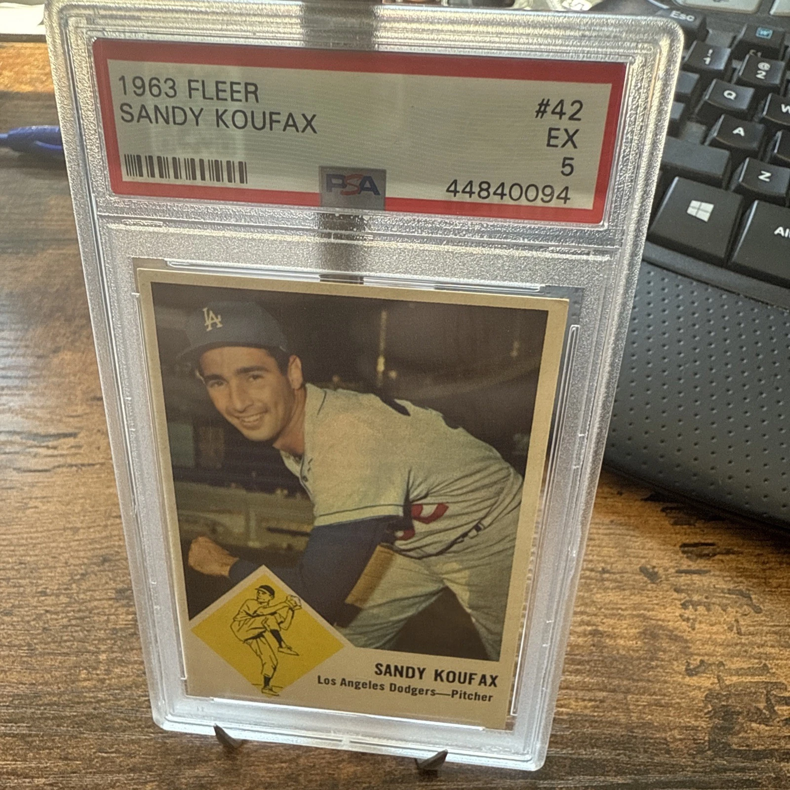 1963 Fleer Sandy Koufax #42 PSA 5