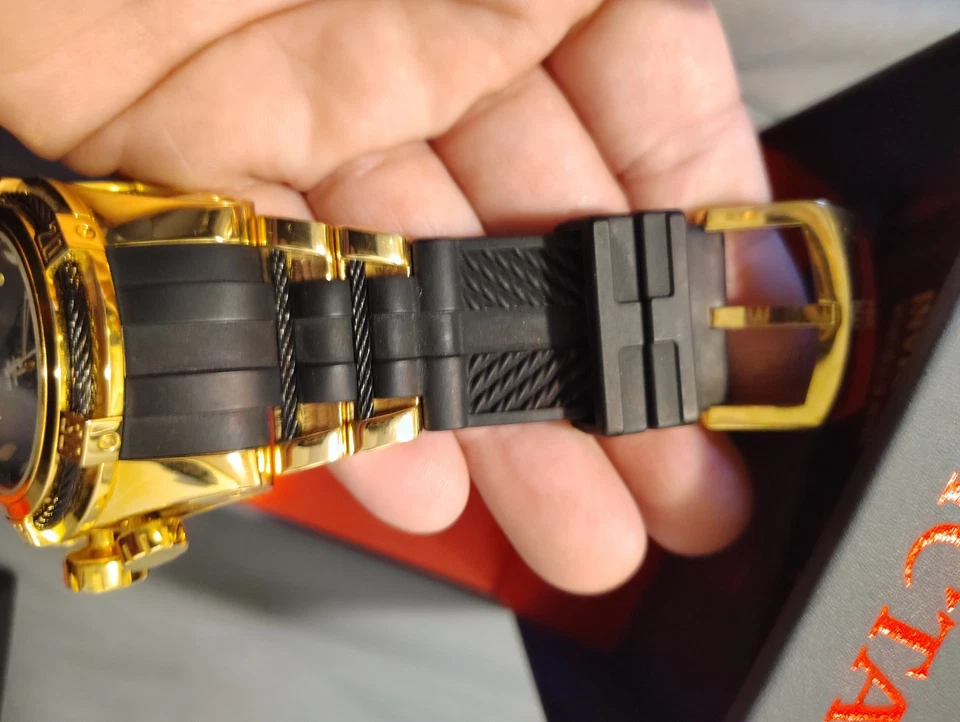 Invicta 男式 16006 Jason Taylor Bolt Zeus 灰色表盘钢橡胶表带... — 第 4/4 张图片