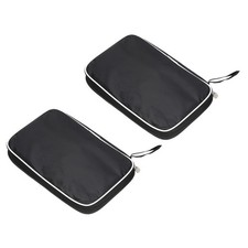 10.6" x 7" Ping Pong Paddle Case, Table Tennis Racket Case Bag, Black 2pcs