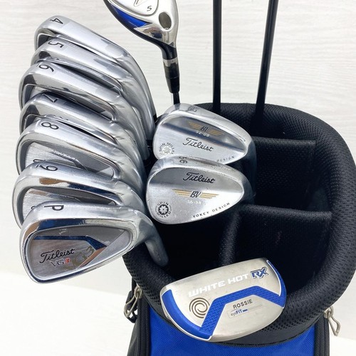 Titleist Club Set 1W 5W 5H 4-9i Pw 52 56 PT 13pc RH Graphite & Steel Stiff & SR - Picture 4 of 8