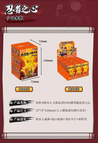 Blokees Naruto Ver.3 Assembly Figures Factory Sealed (9 Blind Boxes) - Picture 5 of 5