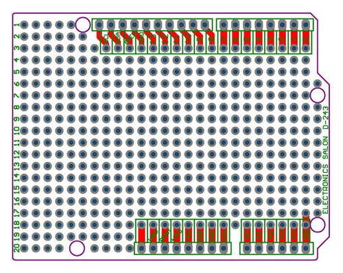 1x Prototype PCB for Arduino UNO R3 Shield Board DIY. - Picture 2 of 4
