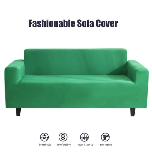 2 /3 /4 Sofa Cover Seater Couch Lounge Protector Slipcovers Green Stretch Covers - Picture 2 of 11