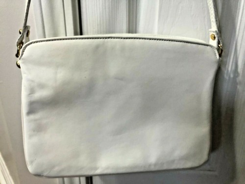 Vintage Etienne Aigner White Leather Shoulder Bag Purse CLEAN Estate Find - Picture 3 of 5