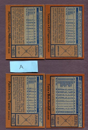 1978 Topps Baseball #295-500  You Pick  Complete Your Set   $2.00 Minimum Order - Picture 154 of 390