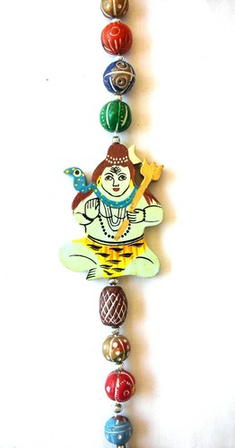 4GROSSHANDEL SET GANESH SHIVA ELEFANT TIGERX-MAS ORNAMENT MIT PERLEN 13 ZOLL 4ER SET - Bild 2 von 5