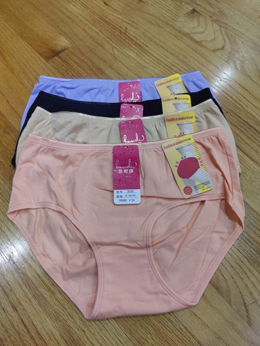 NEW 4 Women Brief Cotton Underwear Panties Size M L XL XXL - Picture 19 of 21
