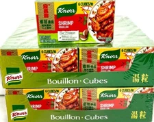 Knorr Shrimp Flavor Bouillon Cube 2.3 oz x 6 Cubes ( Pack of 48 )~05/15/2026