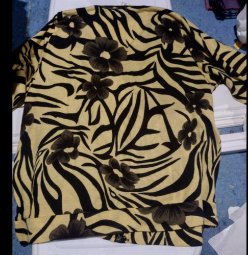C. D. Daniels Women's Sweater yellow gold black Attached Shirt Sz 3X New NWT - Picture 3 of 4
