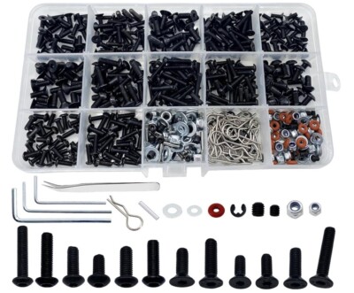 520pcs Universal RC Screw Kit Screws Assortment Set for Traxxas Arrma Redcat HPI