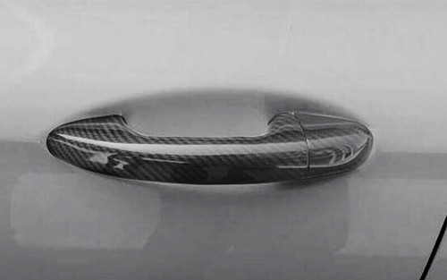 For Benz GLE GLS 2020-2022 Real Carbon Fiber Outside Door Bowl Cup Cover Trim 8X - Picture 2 of 8