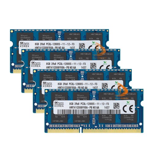 SK Hynix 32 GB DDR3 RAM 4x 8 GB DDR3L PC3L-12800 1600MHz SODIMM Laptop Memory - Picture 4 of 14
