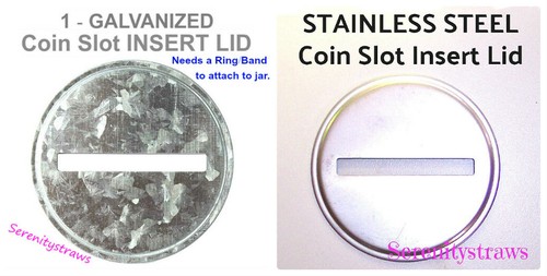 COIN SLOT LIDS for Mason Jars, Turn Your Mason Jar Into A PIGGY BANK! Reg & Wide - Picture 8 of 55