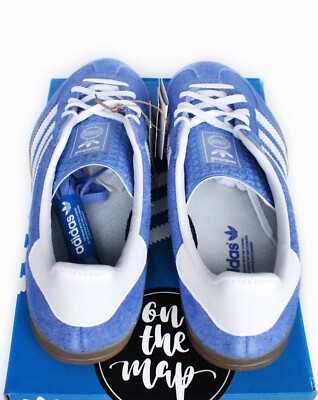★adidas★ Gazelle Indoor Blue White Adidas Originals Gazelle Indoor W Blue Fusion White Gum UK 3
