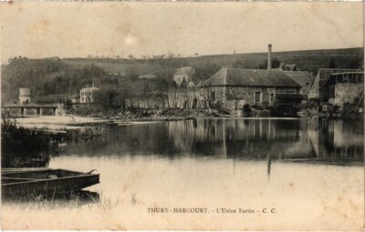 Old postcard Thury-Harcourt L'Usine Fortin FRANCE (1333451)