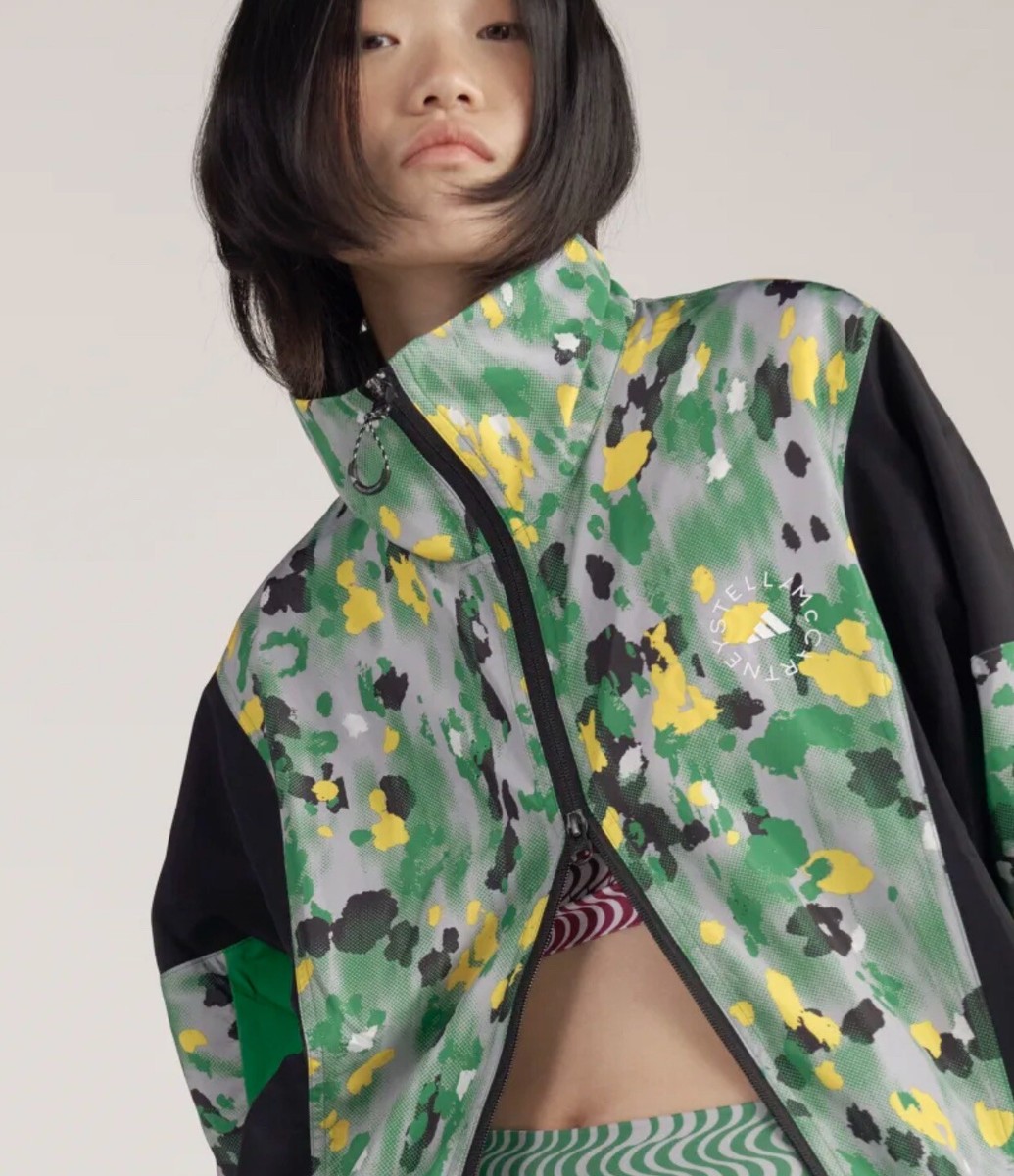 大人気アディダ ス×ステラ☆MCCARTNEY WOVEN PRINTED TRACK TOP Adidas Stella McCartney Printed Woven Track Jacket Sz S