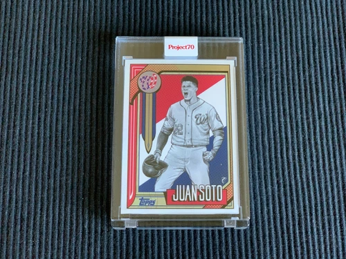 2021 TOPPS PROJECT 70 #544 JUAN SOTO / MISTER CARTOON *ENCASED ART*  NATIONALS