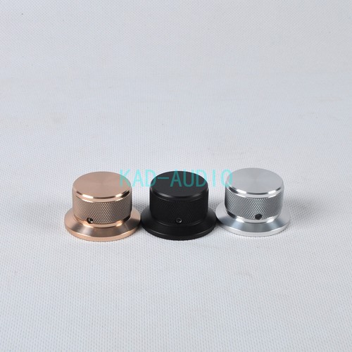 1pc 44x25mm Vintage Silver Aluminum Control Knurled knob for Tube DIY Amp Parts - Picture 6 of 7