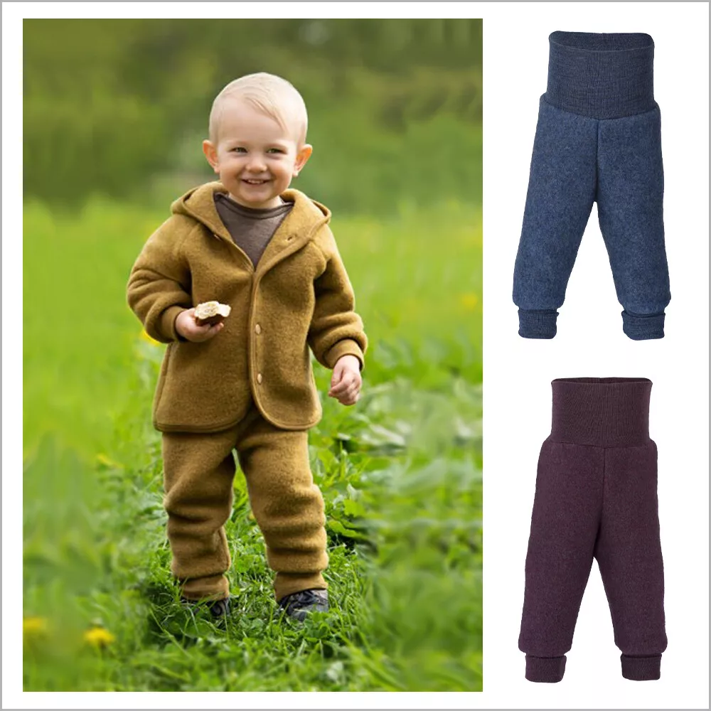 ENGEL Baby Wool Fleece Pants for Boys and Girls, 100% Organic