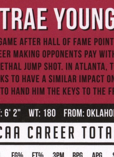 2018-19 Donruss #198 Trae Young Hawks Rated Rookie RC - Picture 16 of 24